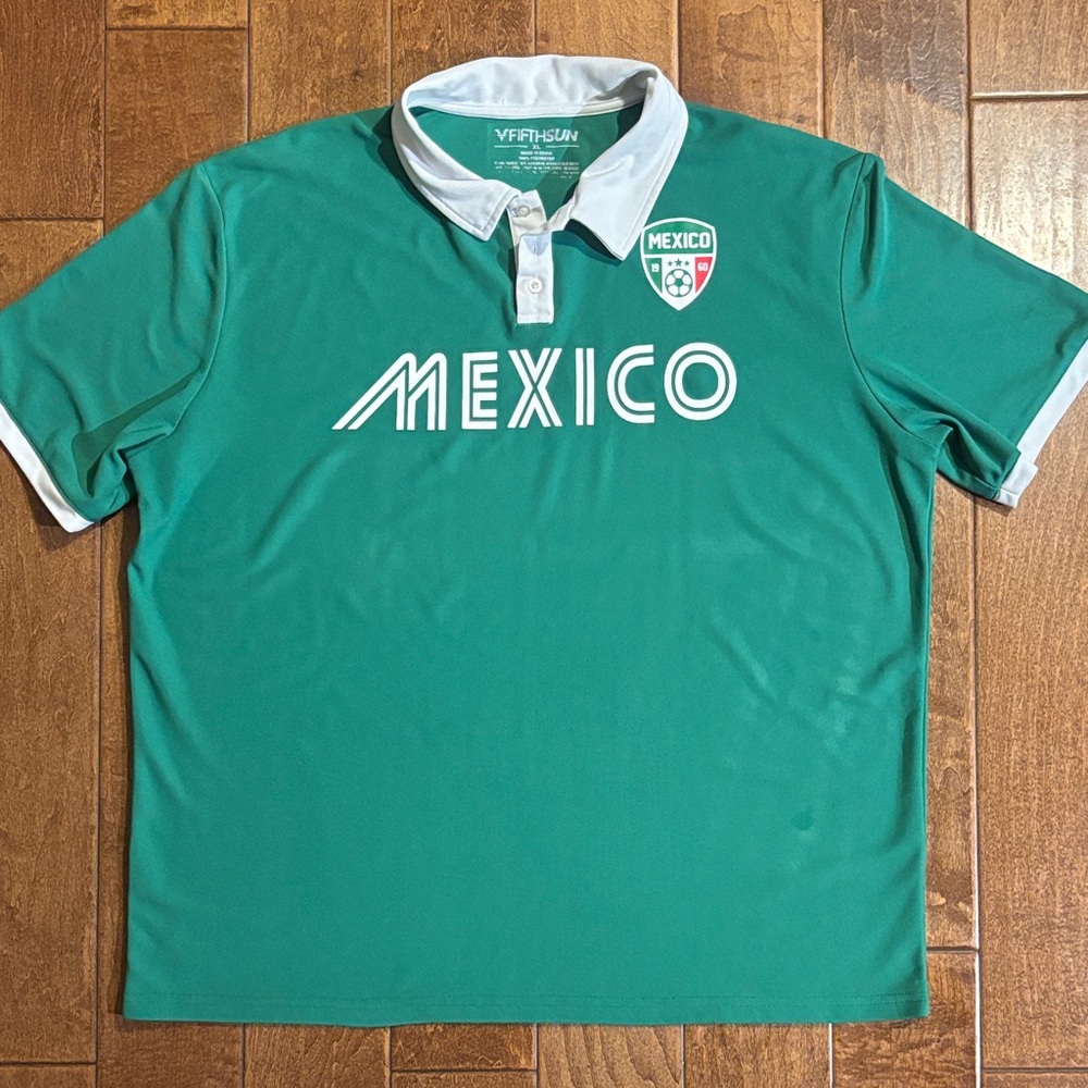 Fifth Sun Green Mexico Polo Shirt